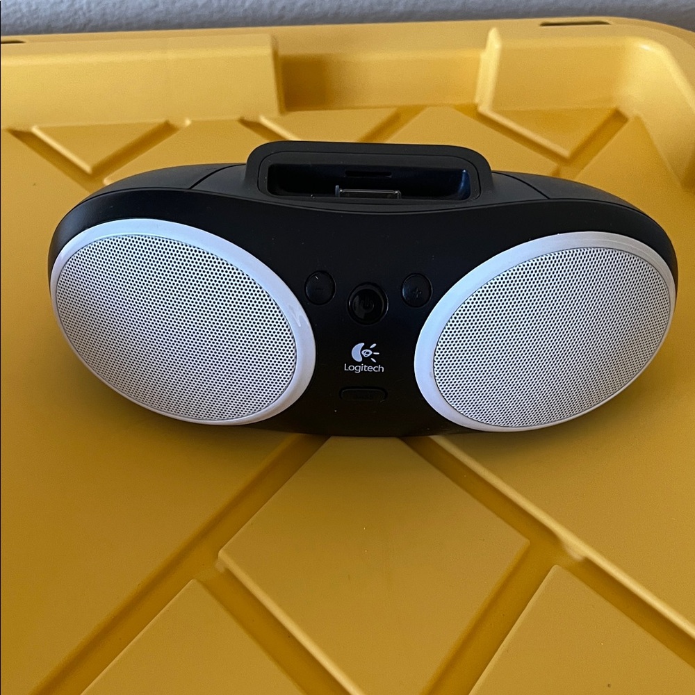 Logitech Black and White Portable Speaker